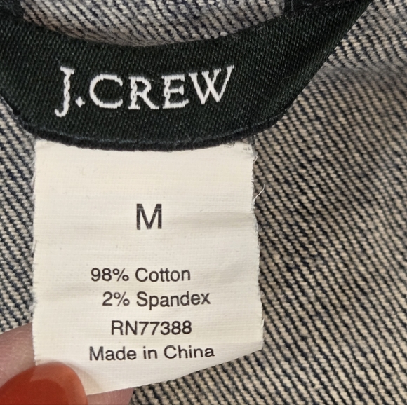 J. Crew Cropped Denim Jacket Medium - Picture 2 of 11
